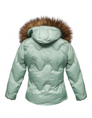 Girls Jacket Quilted Crazy Mint